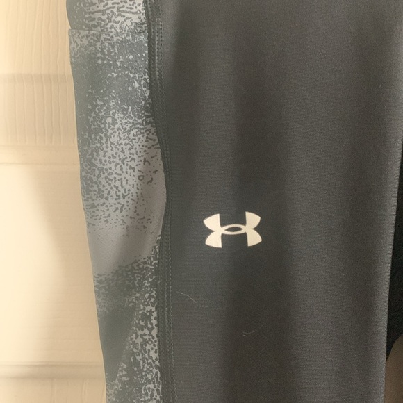 Under Armour Black and Gray Athletic Leggings - Picture 2 of 4